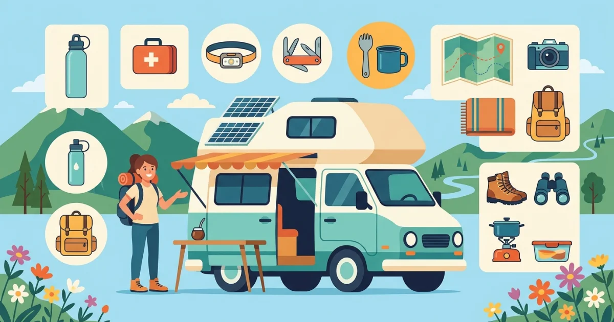 Qué llevar en tu viaje en motorhome o camper